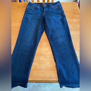 Stretchy straight leg jeans, size 10
